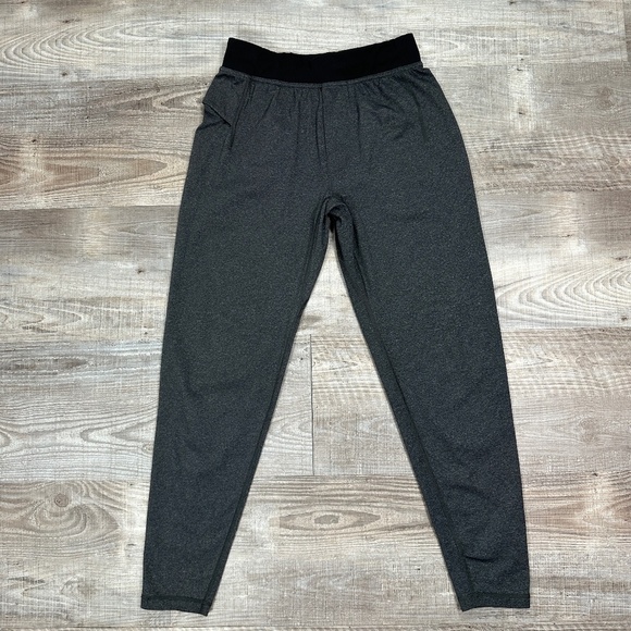 Lululemon Jogger Pants Men's Size Small Heathered Gray Black Waistband Workout - Picture 2 of 9
